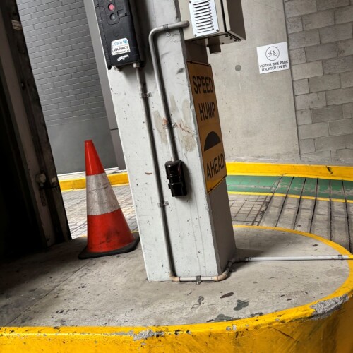 PR-11B mounted to a concrete pillar