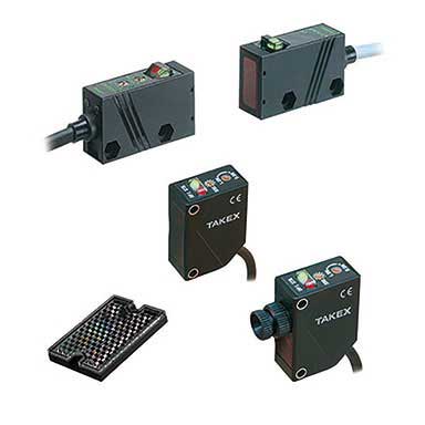 Takex LD Series, Laser type embedded amplifier photoelectric sensors, Long-range high-precision laser