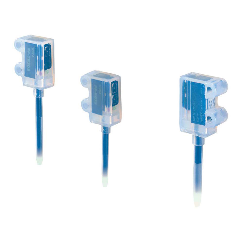 Takex PF Series, Oil resistant and chemical resistant embedded amplifier photoelectric sensor
