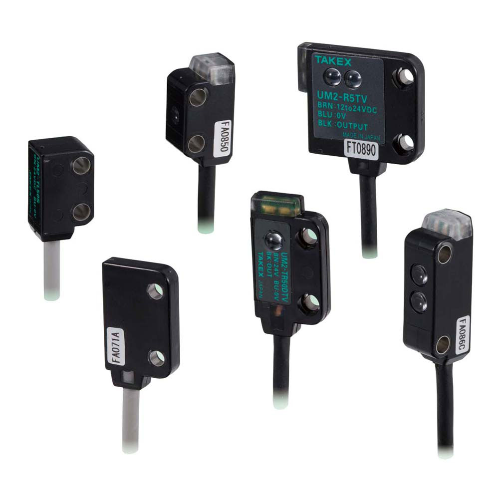 Takex UM2 Series, Ultra-miniature embedded amplifier photoelectric sensor